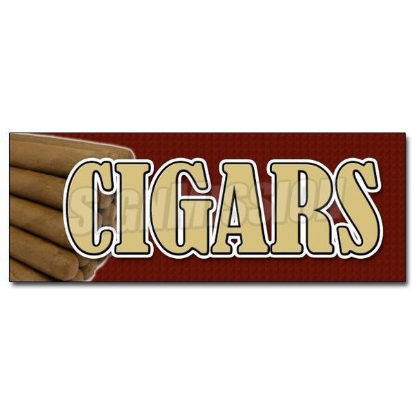 Signmission CIGARS DECAL sticker cigar shop humidor cuban smoke shop tobacconist pipes, D-12 Cigars D-12 Cigars